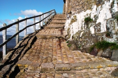 Insel Lindisfarne, Drehort des Films "Wenn Katelbach kommt" von Roman Polanski.