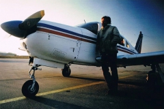 Mit Piper PA 28, D-EICI in Hamburg Fuhlsbüttel