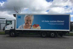 Mein Konterfei auf Bäko-LKW